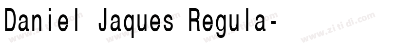 Daniel Jaques Regula字体转换
